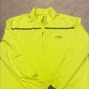Callaway Men's Neon Yellow Windbreaker bind d2 2d